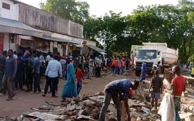 Moundou, les femmes vendeuses des légumes au marché central déguerpies